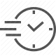 clock, deadline, fast, hours, minutes, speed, time icon