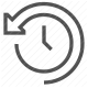 arrow, circle, clock, counterclockwise, history, past, time icon