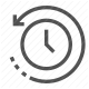 arrow, circle, clock, counterclockwise, history, past, time icon