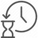 clock, countdown, deadline, hourglass, schedule, time management, timer icon