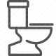 bathroom, fixture, plumbing, sanitary, toilet icon