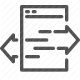 arrow, detour, direction, navigation, road, traffic, turn icon