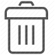 bin, delete, discard, garbage, recycle bin, trash, waste icon