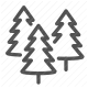 camping, forest, hiking, nature, outdoors, pine, trees icon