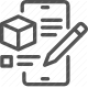 3d cube, abstract product, block, checklist, component, inventory, module, unit icon