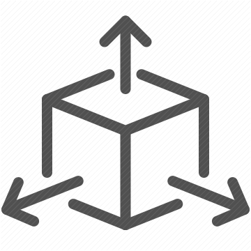 arrows, box, 3d, unit, block, product, abstract, component, module