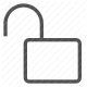 access, open, padlock, privacy, protection, security, unlock icon