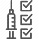 checklist, check list, dose, health, healthcare, immunization, injection, medical, medicine, preparation, prevention, prophylaxis, syringe, treatment, vaccination, vaccine icon