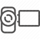 camcorder, device, electronic, film, recording, technology, video camera icon