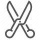 clip, cut, editing, film, scissors, trim, video editing icon