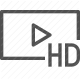 hd, high definition, media, multimedia, play, streaming, video icon