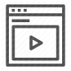 film, media, multimedia, play, playback, streaming, video icon