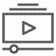 content, multimedia, play button, streaming, video player icon