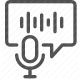 audio, communication, microphone, recording, sound, speech, voice icon