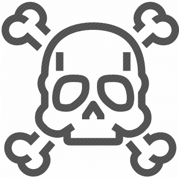 toxic, danger, warning, hazard, crossbones, poison, skull