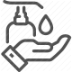 cleanliness, health, hygiene, sanitation, soap, washing hands, water drop icon