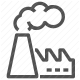 environment, factory, industrial, pollution, smoke, toxic, waste icon