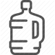 container, drinking water, gallon, hydration, liquid storage, plastic bottle, water bottle icon