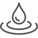 drop, fluid, hydration, liquid, pure, ripple, water icon