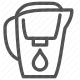 drop, filter, filtration, jug, pitcher, purifier, water icon