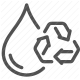 conservation, drop, environment, recycle, resource, sustainability, water icon