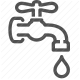 conservation, drip, drop, faucet, plumbing, tap, water icon