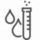 analysis, chemistry, droplet, laboratory, science, test tube, water testing icon