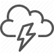 cloud, electricity, forecast, lightning, storm, thunderstorm, weather icon