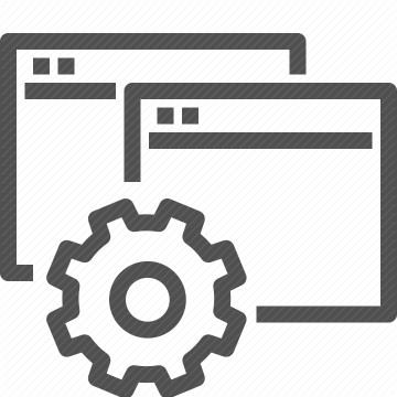 settings, configuration, gear, browser, web development, website, development tools