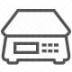 digital scale, heavy, mass, measurement, scale, weighing, weight scale icon