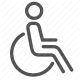 accessibility, disabled, handicap, medical assistance, mobility aid, physical impairment, wheelchair icon