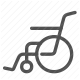 accessibility, disabled, handicap, mobility, wheelchair icon