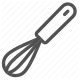 cooking, kitchen, mixing, utensil, whisk icon