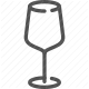 dining, drinkware, glassware, stemware, tableware, wine, wine glass icon