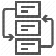 data flow, diagram, flowchart, management, process, sequence, workflow icon