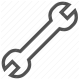 adjustable, hardware, mechanical, repair, spanner, tool, wrench icon