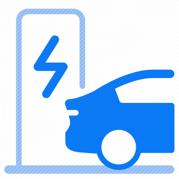 charging electricity car vehicle EV station fuel power battery energy plug-in electric fast charging infrastructure eco-friendly recharge icon