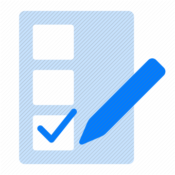 Two color checklist, edit, form vector icon