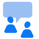 conversation, chat, communication, discussion, talk, speech, bubble, message, dialogue, interaction, dialogue box icon