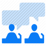 debate, discussion, talk, messaging, conversation, communication, speech bubbles, dialogue, discourse icon