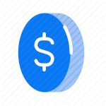 dollar, currency, money, finance, coin, monetary, wealth, budget, economy, banking, debit, profit icon