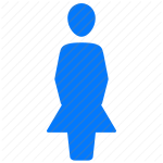 female, woman, girl, restroom, bathroom, gender, female restroom, female bathroom, ladies, toilet, public facility, sign, door sign icon