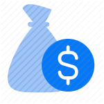 fund, money, financial, bag, dollar, currency, economy, savings, wealth, investment, banking, budget, capital, income, loan, deposit, profit, credit, finance, cash, assets, coin icon