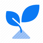 leaf, growth, plant, nature, eco, environment, green, sustainability, botany, foliage, agriculture, ecology, organic, flora icon