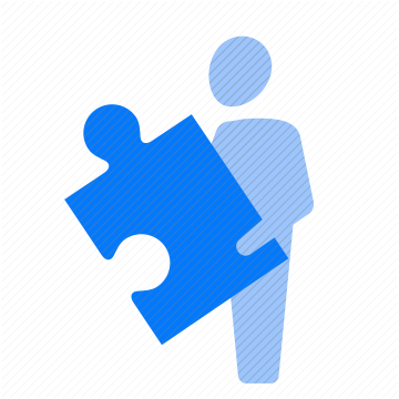 man holding puzzle puzzle piece solve task man problem solving jigsaw solution game puzzle assembly icon