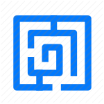 maze, labyrinth, puzzle, complex, challenge, path, solution, intricate, problem solving, brain teaser icon