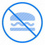 no food, prohibited, not allowed, no eating, food ban, restriction, crossed out, no snacks, forbidden, no meals, hamburger, sign, no burgers, circle, diet, rule, policy, regulation, warning, symbol, junk food, health, restriction zone, rules icon