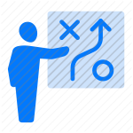 presentation, statistics, analysis, reporting, chart, data, graph, results, summary, business, strategy icon