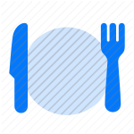 restaurant, food, dining, cutlery, fork, knife, meal, eat, cuisine, table, menu, dish, reservation, serving, appetizer, breakfast icon