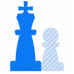 strategy, chess, pieces, king, pawn, game, board game, checkmate, chessboard, competition, tactic, intelligence, challenge, competition match, strategic movements, chess match, strategy plan icon